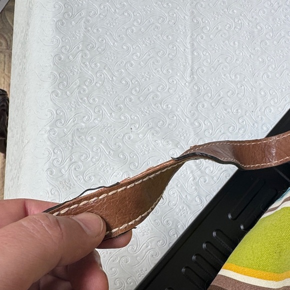 Fossil Blue and Brown Vintage style Bag - Picture 6 of 7